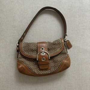 A Coach SOHO SATCHEL Flap Buckle Bag